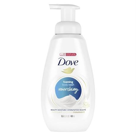 Dove Shower Foam Deep Moisture Foaming Body Wash, 13.5 Fl Oz