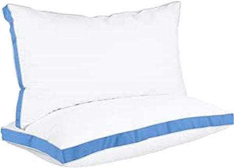 Utopia Bedding Bed Pillows for Sleeping King Size (Blue), Set of 2,