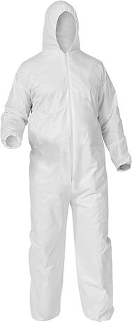 KLEENGUARD A35 Disposable Coveralls, White, 1 Garment/Case, White, X-Large