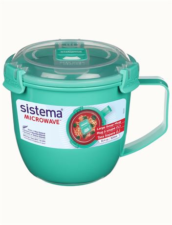 Sistema 21141 to Go Collection Soup Mug, 30 oz, Colors Received Vary