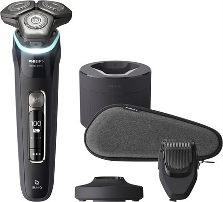 Philips Electric Shaver Series 9000, Wet & Dry with Pressure Guard Sensor
