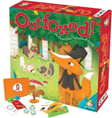 Gamewright Outfoxed! A Cooperative Whodunit Board Game for Kids 5+