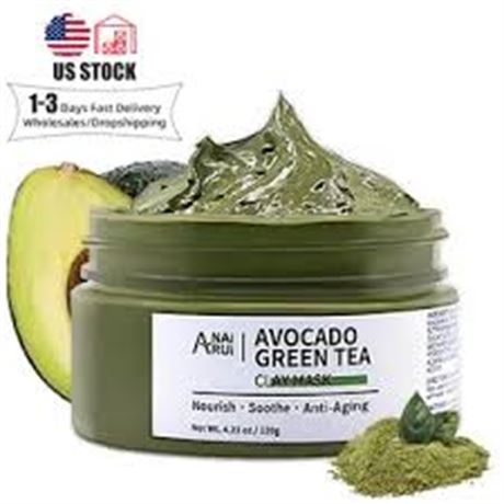 Avocado Green Tea Pore Cleansing Remover Acne Detox SPA Clay Facial Mask