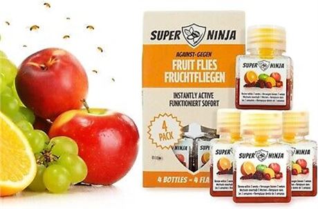 Super Ninja Fruit Fly Trap 4 Pack