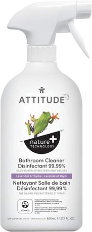 ATTITUDE Bathroom Cleaner Disinfectant 99.99%, Eliminates Bacteria...