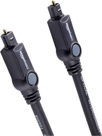 6 Feet Basics Digital Optical Audio Toslink Cable for Sound Bar, TV