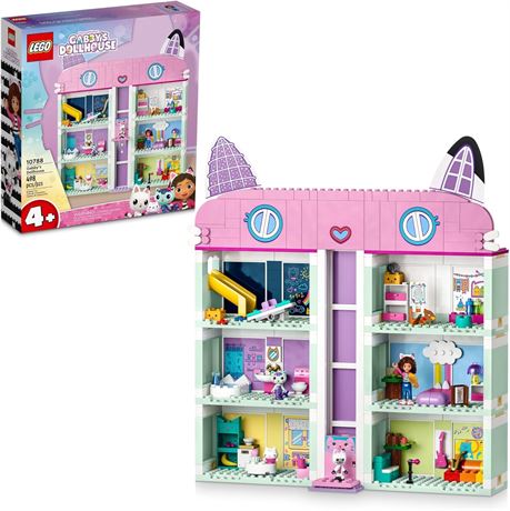 LEGO Gabby’s Dollhouse 10788 Building Toy Set, an 8-Room Playhouse