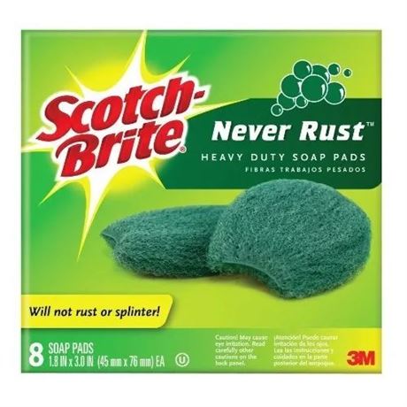 Scotch-Brite Wool Soap Pads Pack of 8
