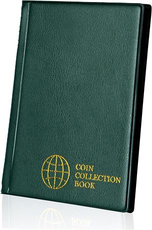 Coin Collection Album 60 Pockets - 4.5x4.5cm/1.8x1.8 inch Coin Holder Book Coin