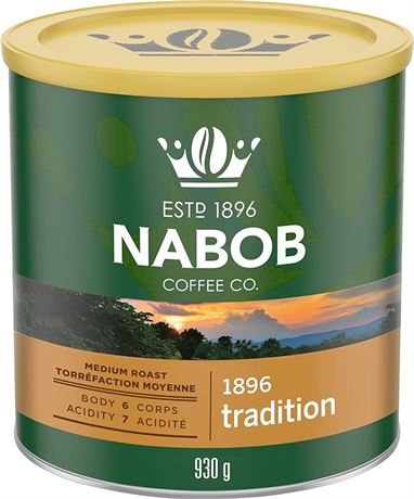 Nabob Traditional Fine Grind Ground Coffee, 930g