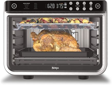 Ninja DT201C, Foodi 10-in-1 XL Pro Air Fry Oven, Stainless steel, 1800W