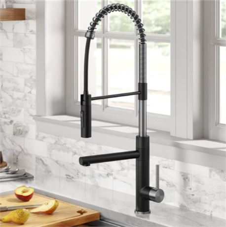 Kraus Artec Pro Pull-Down Kitchen Faucet in Spot Free Stainless Steel / Matte