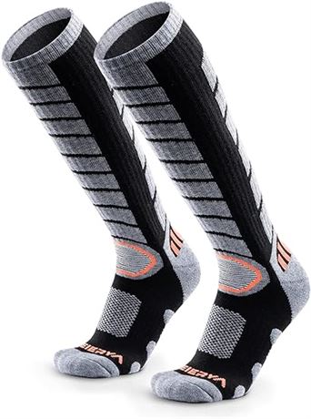 MED - WEIERYA Merino Wool Ski Socks 2/3 Pairs Pack for Skiing, Snowboarding