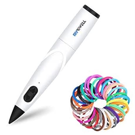 White MYRIWELL 3D Pen Professional Creative 3D Printing Pen with 10 Colors