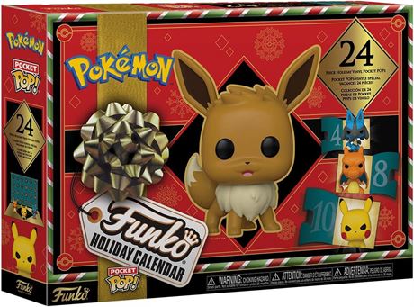 Funko Pop! Holiday Calendar - Pokemon 2023, 24 Pocket Pop! Vinyl Figures