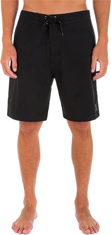 US 36 Hurley mens One and Only 21" Board Shorts, Black
