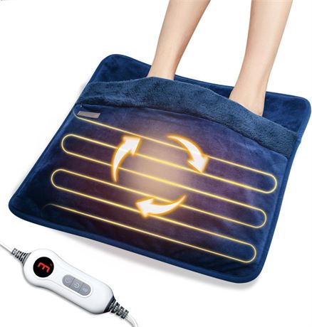 Electric Heated Foot Warmer With Dual-Sided Heating Elements