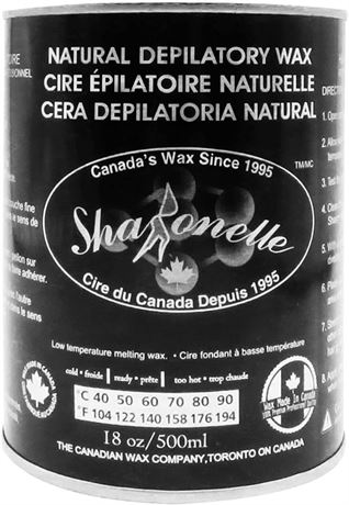 18oz Sharonelle Soft Wax All Purpose Hair Removal Natural Depilatory Canned Wax