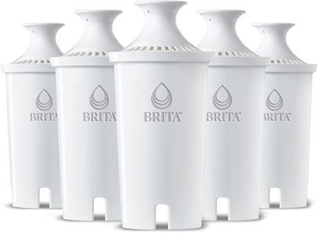 5 pack Brita Standard Replacement Filter, Reduces Contaminants