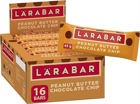 Larabar Gluten Free Peanut Butter Chocolate Chip Fruit and Nut Energy Bar