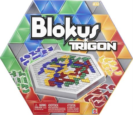 Mattel Games Blokus Trigon Strategy Board Game, Family Game for Kids & Adults