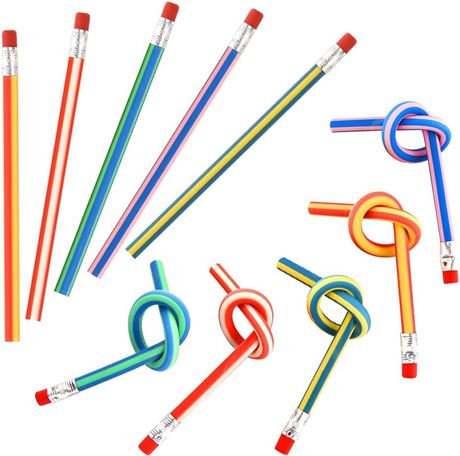 KUUQA 25Pcs Bendy Pencils, Multicolored