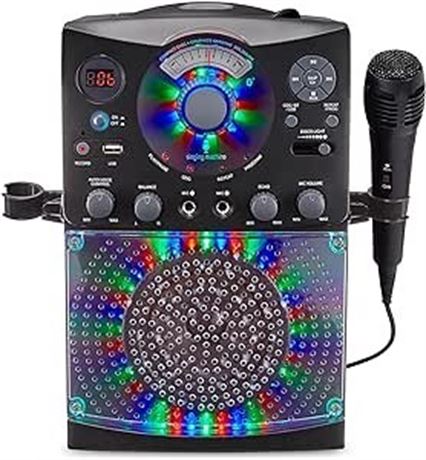 Singing Machine SML385UBK Bluetooth Karaoke System