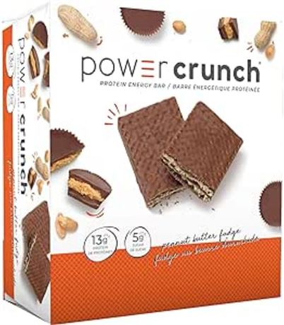 Power Crunch Protein Bar, Peanut Butter Fudge, 12 Count