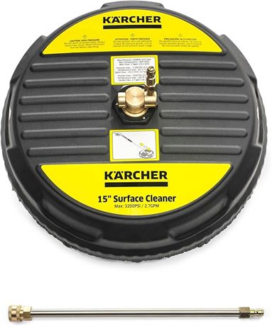 Karcher Universal 15" Pressure Washer Surface Cleaner Attachment, Power Washer