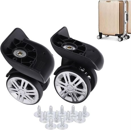 Luggage Suitcase Wheels, 1 Pair Trunk Wheels Luggage Wheel Spare Part Universal
