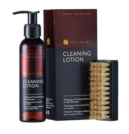 SOLITAIRE Shoe CLEANING LOTION SET 140ml cleans+ removes stains on all materials