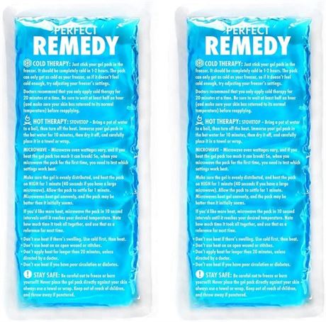 2 Pack Gel Ice Packs for Injuries, Reusable Gel Ice Packs for Muscle Pain, Cold