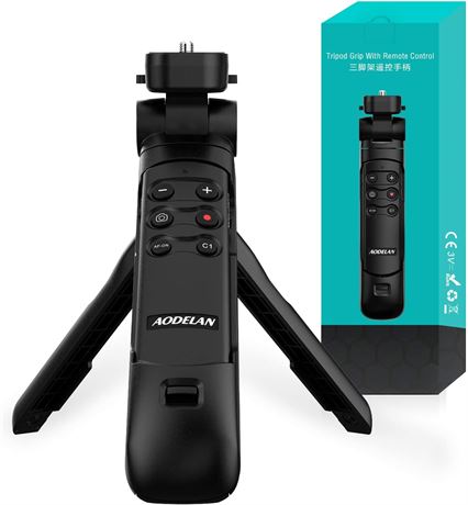 AODELAN Mini Shooting Grip and Tripod with Wireless Remote Shutter for Sony