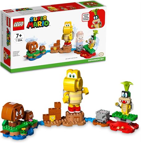LEGO Super Mario Big Bad Island Expansion Set 71412 with Iggy, Big Goomba, Koopa