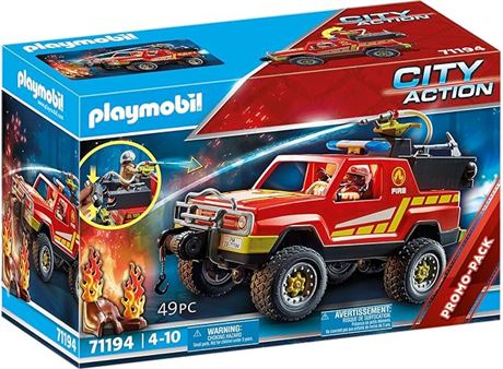 Playmobil Fire Rescue Truck, Multicolored