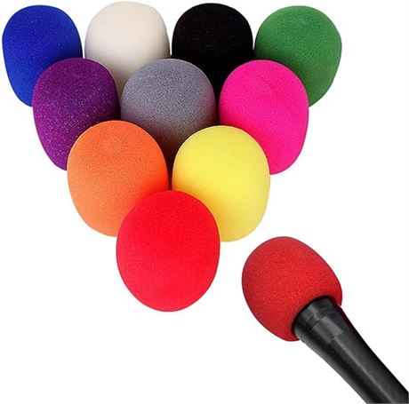 20PCS Thick Handheld Stage Microphone Windscreen Colorful Microphone Covers