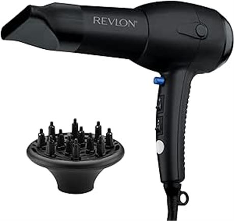 Revlon RV544FBLK Advanced Ionic Technology?? Hair Dryer with Diffuser