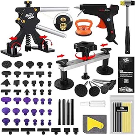 Fly5D Dent Removal Kit, Car Dent Puller, 69pcs Paintless Dent Repair Tools Comes