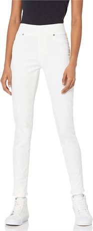 US 6  Essentials Women's Stretch Pull-On Jegging (Available in Plus Size), White