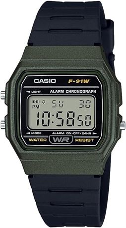 Casio Men's F-91WM-3ACF Classic Digital Display Quartz Black Watch