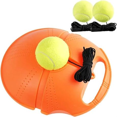 Tennis Trainer Rebound Baseboard with 3 Long Rope Balls Great for Singles