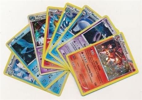 50 Pokemon Card Lot Guaranteed Holos & Rares