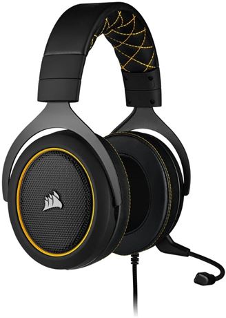 Corsair HS60 Pro Surround Gaming Headset, Yellow