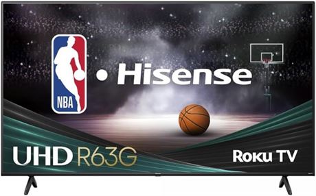 50 inch - Hisense 50R63G-50 4K UHD HDR LED Roku Smart TV-2023
