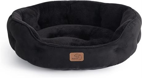 Bedsure Dog Beds for Small Dogs - Round Cat Beds for Indoor Cats, Washable