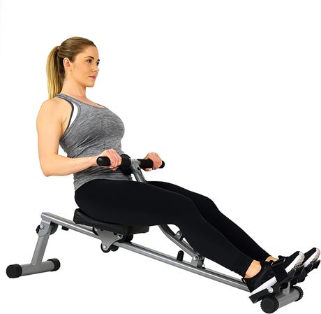 Sunny Health & Fitness SF-RW1205 Rowing Machine Rower w/ 12 Level Adjustable