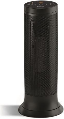 Honeywell HCE317BC Slim Ceramic Tower Electric Space Heater for Bedroom, Office