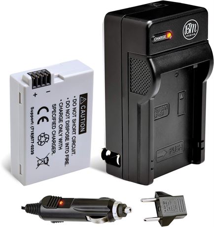 BM Premium LP-E8 Battery and Battery Charger for Canon EOS Rebel T2i, T3i, T4i