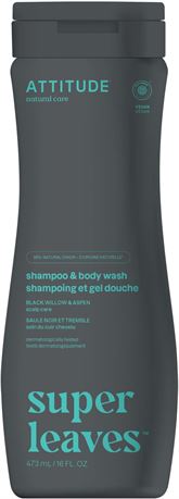 ATTITUDE 2in1 Shampoo and Body Wash, EWG Verified, Plant and Mineral-Based