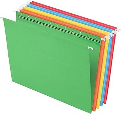 LETTER SIZE Hanging Folders, Organizer Folders, 5 Colors Office Files